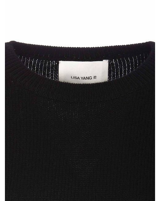 Lisa Yang Black Mila Crewneck