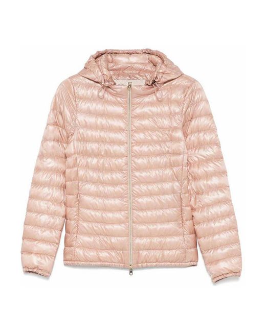 Herno Pink Nylon Short Down Jacket