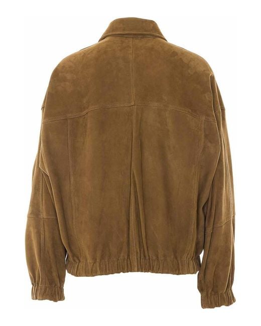 Brunello Cucinelli Brown Suede Jacket