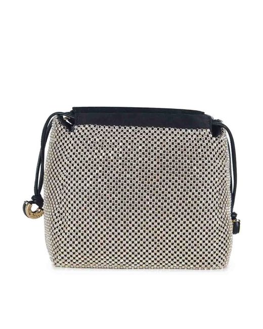 Pochette Con Strass di Pinko in Gray