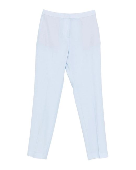 Fabiana Filippi Blue Textured Trousers