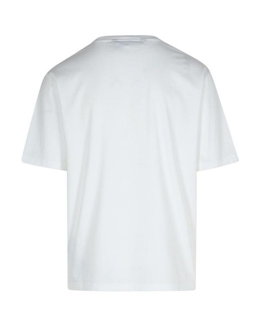 Palm Angels Gray Cotton T-Shirt for men