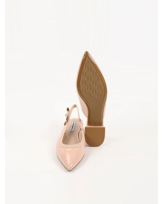 Karl Lagerfeld Pink Kerrie Ribbon Sling Back