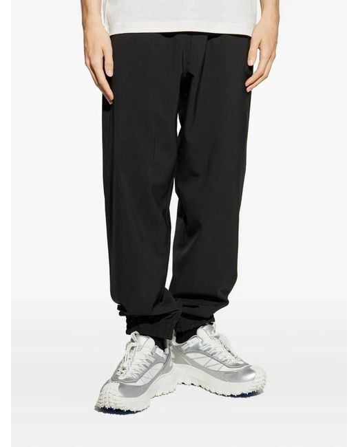 Moncler Black Classic Fit Trousers for men
