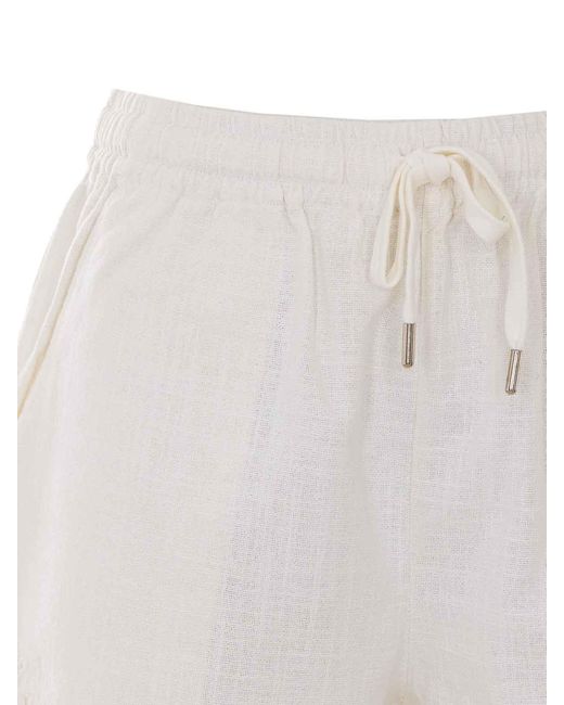 Isabel Marant White Ivory Balyme Shorts
