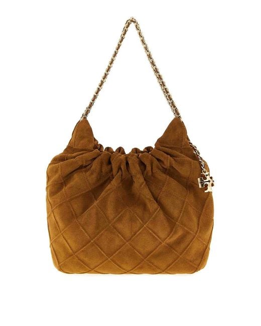 Tory Burch Brown Fleming Mini Handbag