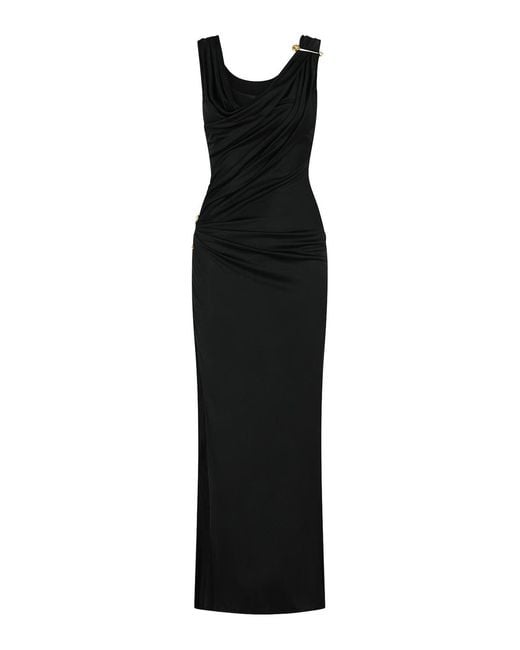 Versace Black Viscose Dress