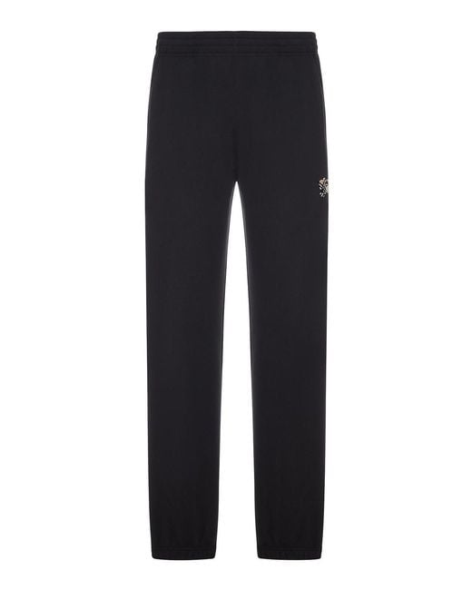 Burberry Blue Knight Logo Cotton Jogging Pants for men