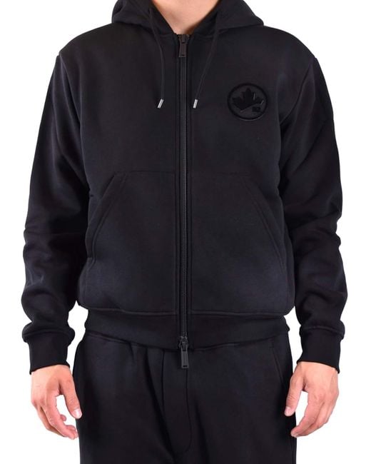 DSquared² Black Zip-Throughs for men