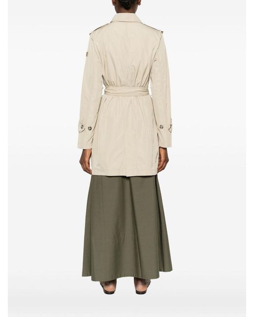 Peuterey Natural Knude Double-Breasted Trench Coat