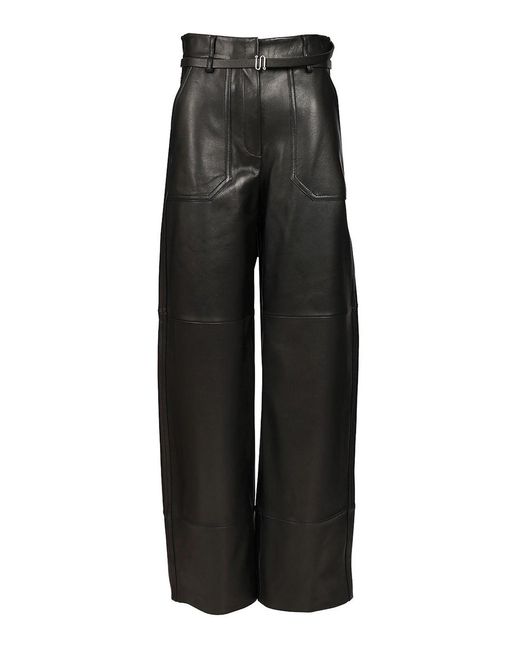 Sportmax Black Nappa Trousers