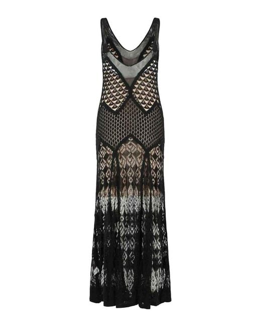 Blumarine Black Long Dress