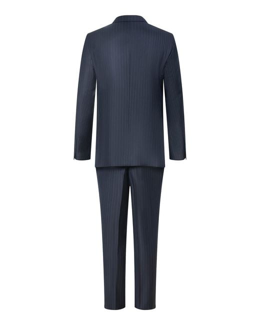 Franzese Collection Blue Single-Breasted Bugatti Suit for men
