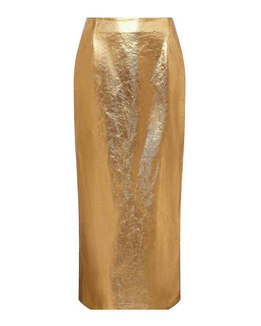 Gabriela Hearst Natural Manuela Midi Skirt