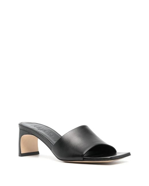 Aeyde Black Jeanie Mules