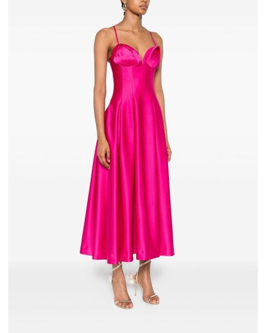 Rebecca Vallance Pink Sweetheart Neckline Dress