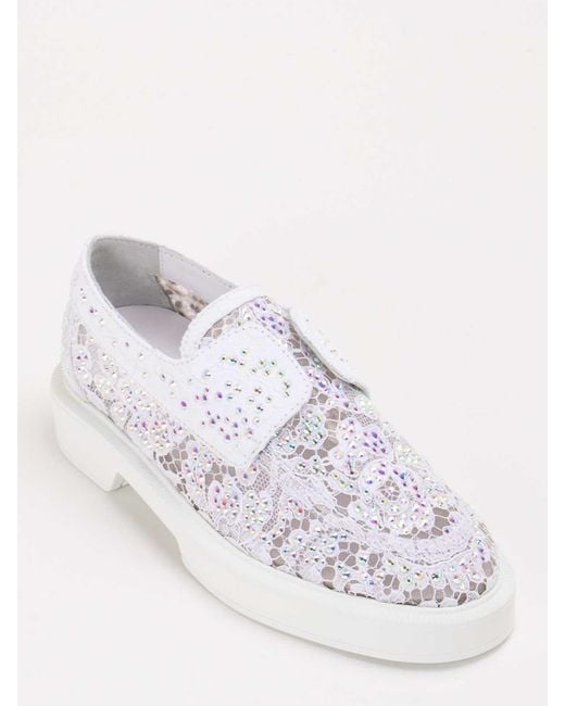Le Silla White Loafer