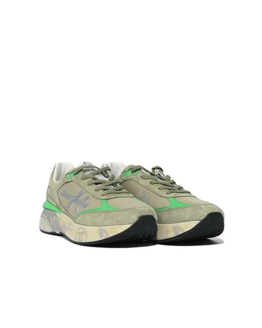 Premiata Green Moerun 8076 Sneakers for men