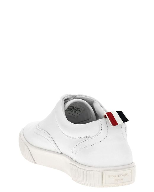 Thom Browne White Heritage Sneakers for men