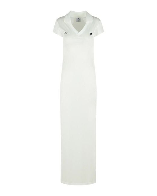 Courreges White Polyester Dress