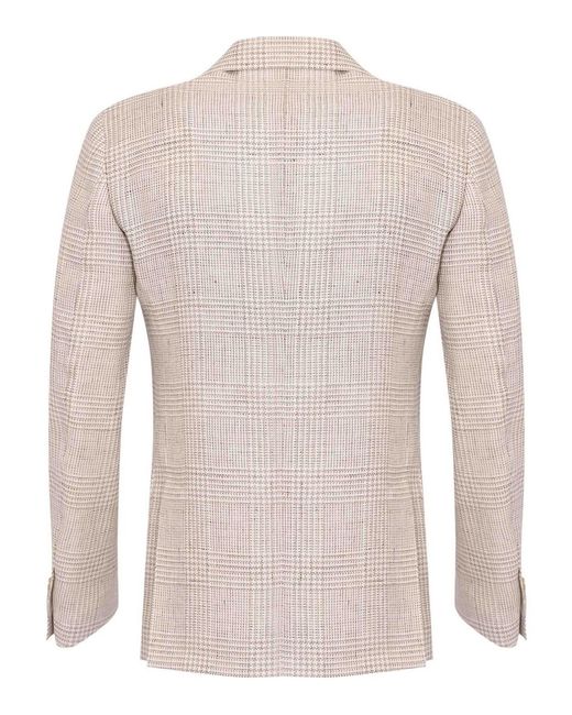 Lardini Natural Single-Breasted Roma Jacket for men