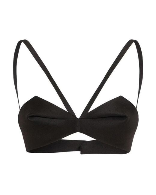 Versace Black Sleeveless Tops