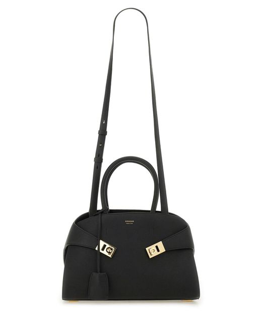 Ferragamo Black Hug Tote Bag