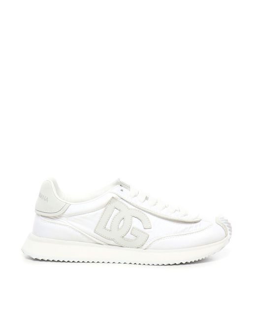 Dolce & Gabbana White Cushion Sneakers