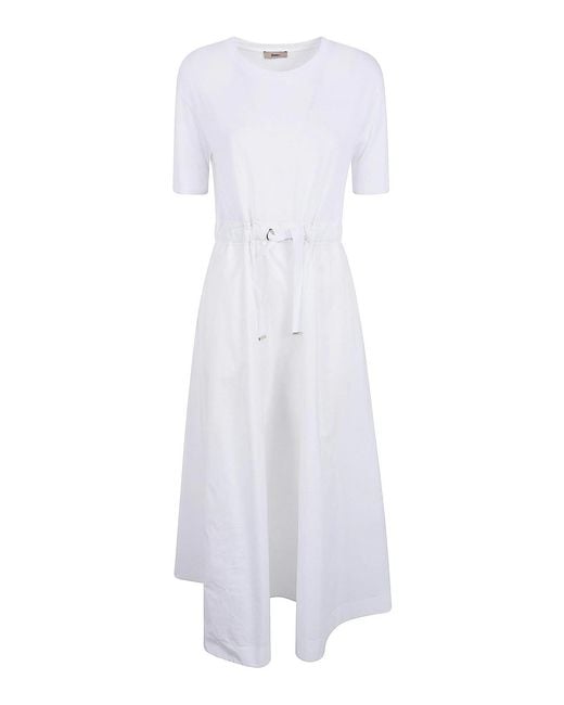 Herno White Midi Dress