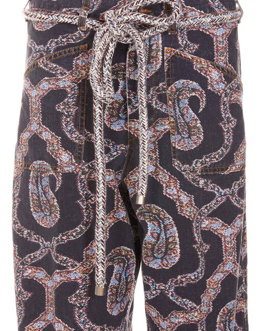 Etro Gray Cotton Pants