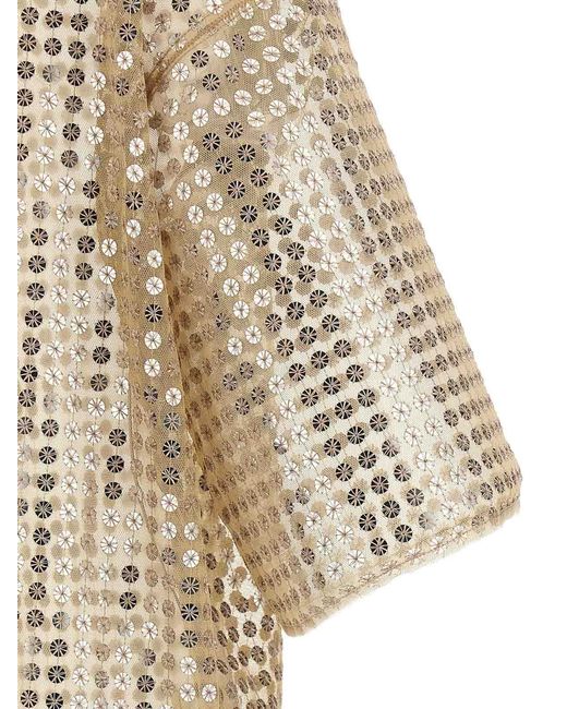 Fabiana Filippi Natural Polyester Short Dress