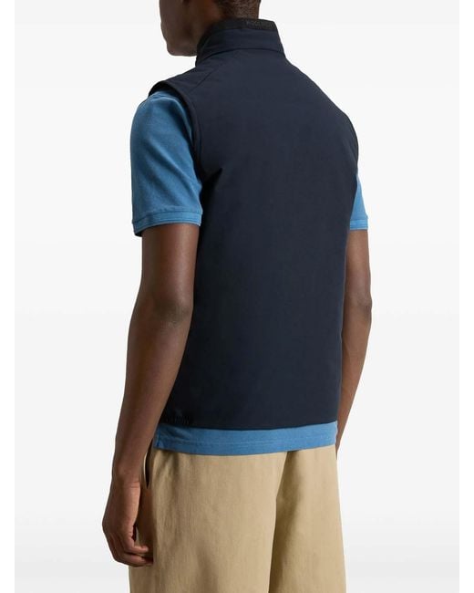 Woolrich Blue Two Layers Sailing Vest for men