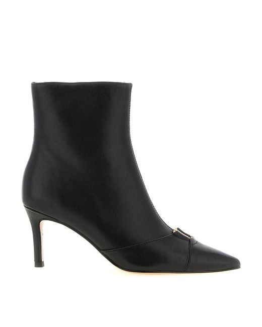 Twinset Black Logo Ankle Boos