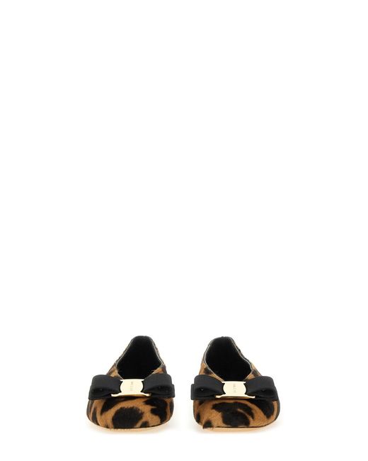 Ferragamo White Flat Shoes