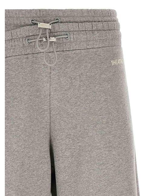 The Attico Gray Asymmetrical Double Waist Trousers