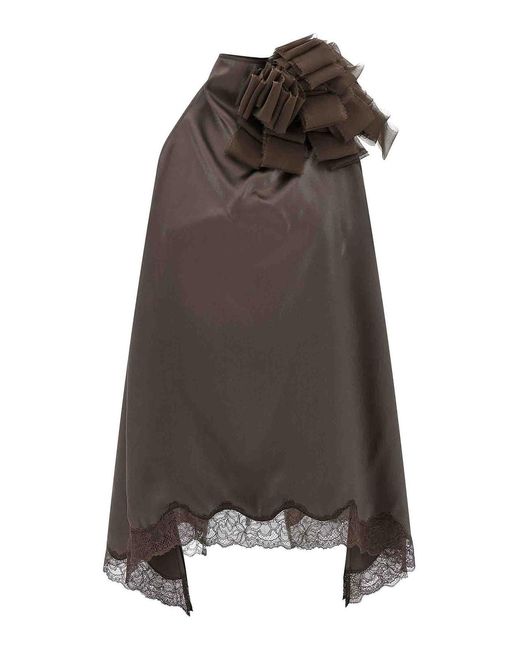 Magda Butrym Brown Sleeveless Tops