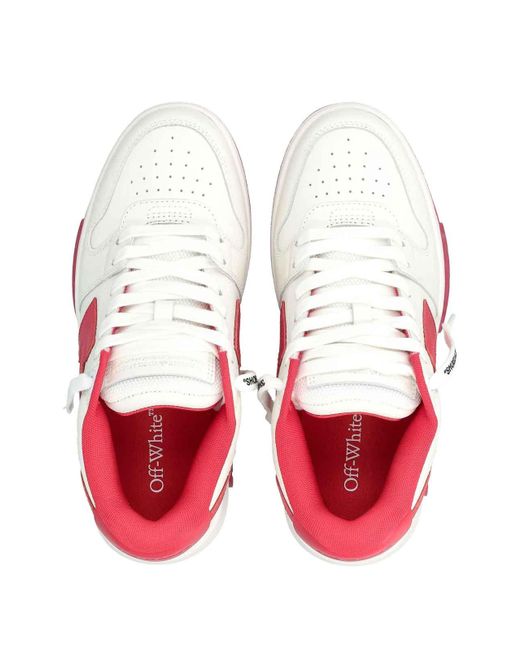 Off-White c/o Virgil Abloh Pink Out Of Office S Calf Leather Sneakers