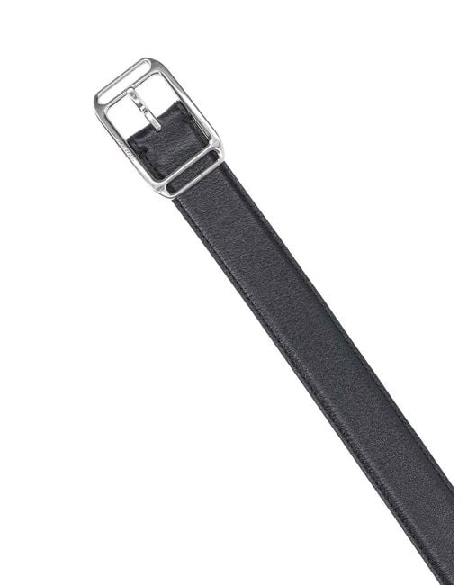 Tom Ford White Logo Belt for men