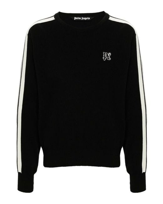 Pullover di Palm Angels in Black da Uomo