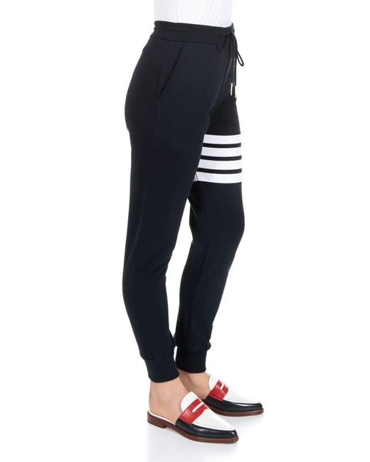 Thom Browne Blue 4 Bar Sweatpants
