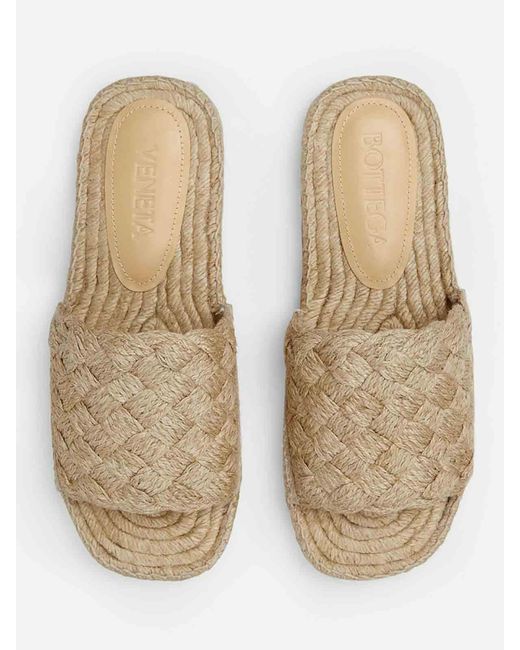 Bottega Veneta Natural Jack Flat Sandals