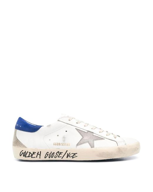 Golden Goose Deluxe Brand White Super-star Sneakers for men