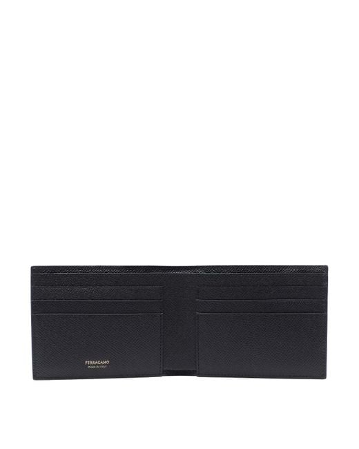 Ferragamo Blue Gancini Wallet for men