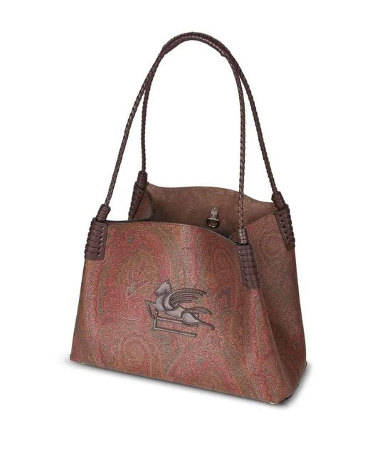 Borsa Libra Paisley di Etro in Brown