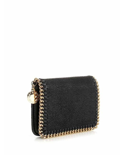 Stella McCartney Black Falabella Bi-Fold Wallet