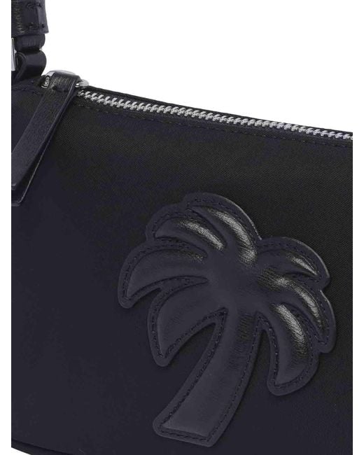 Palm Angels Black Nylon Palm Shoulder Bag