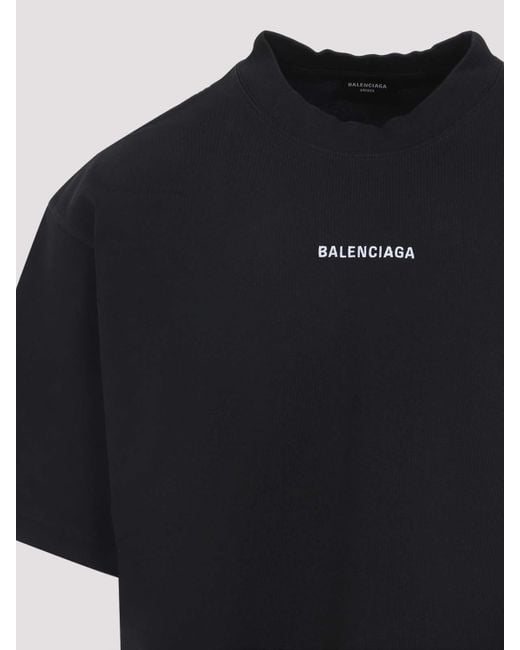 Balenciaga New Back Medium Fit T-Shirt in Black for Men | Lyst
