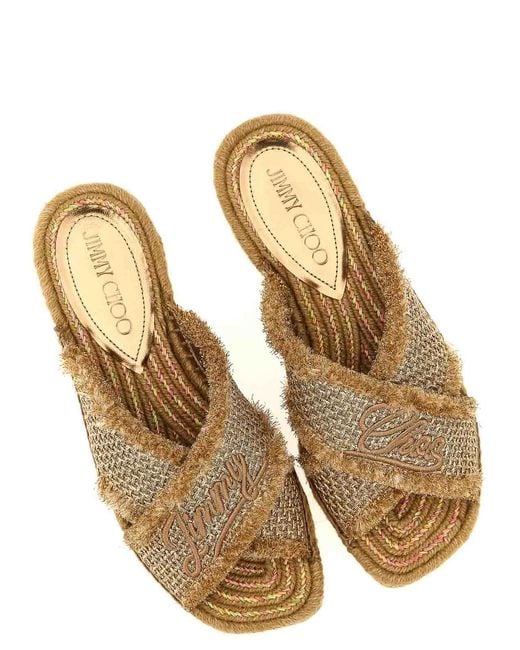 Jimmy Choo Metallic Aciel Sandals