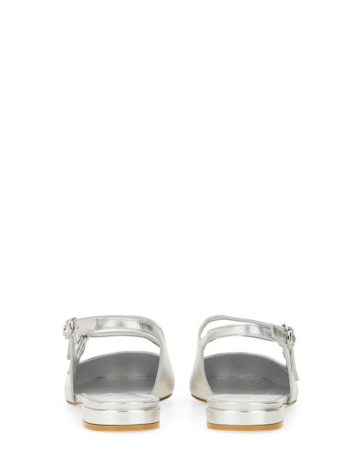 Stuart Weitzman White Slingback Pumps Benni