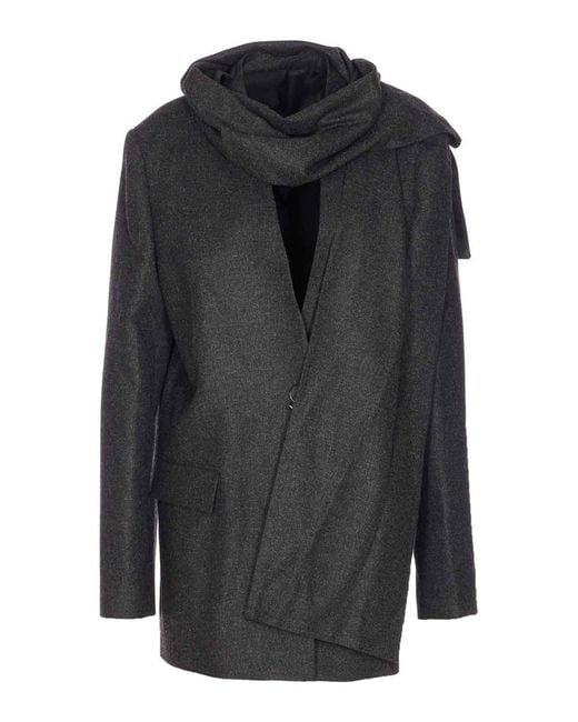 Totême Black Scarf Blazer